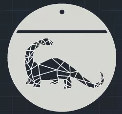 Dinosaur Fossil Pendant