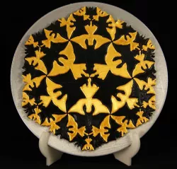 Escher Puzzle Circle Limit IV (Heaven and Hell)