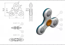 Fidget spinner - Balls