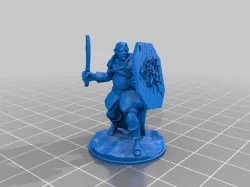 Half Elf Druid (28mm scale)