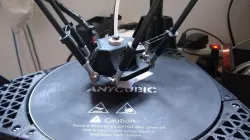 Lightweight E3D v6 hotend for anycubic kossel (threaded version)