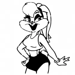 Lola Bunny stencil