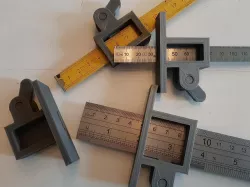 Marking Gauge with (Folding) Ruler - Customizable
