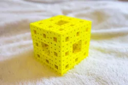 Mathematical Art (Fractal Art): Menger Sponge Puzzle