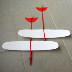 Mela. Plane model. Glider, airplane.
