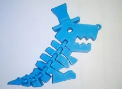 Mr. Flexi Rex keychain