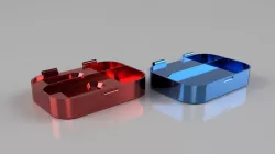 Nintendo Switch - Joycon Holder Case Box with 2x Game Storage Fixed Hinge