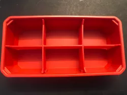 Packout Slim Rectangle 6 bin divider insert