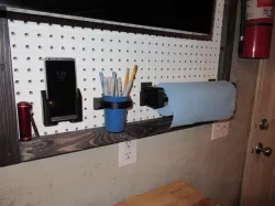 Pegboard cup holder