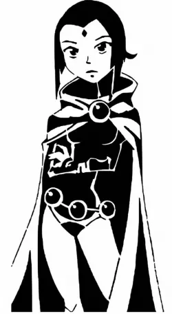 Raven stencil