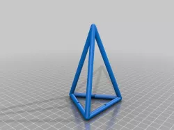 Regular triangular pyramid frame