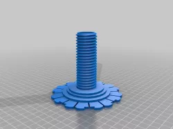 Remix of the Hub90mm + NutFlat with 3 sizes filament rings included and more