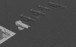   ROBOTECH Inherit the Stars United Nations (REF) Fleet RRT Strategy GAME PIECES set3 Garfish Type2