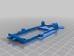 Slot car chassis for  FLY FERRARI 512 S/Coda Lunga/Berlinetta 1:32
