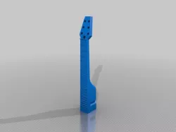 Solstie Complete Guitar Neck With Room For 1/2" Square Steel Tube Truss and Volute Reinforcement