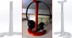 Thingiverse logo, Head Phones Stand