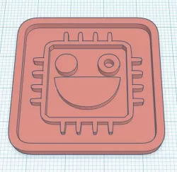 Tinker Board Logo (w/ key chain hole)