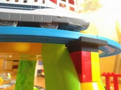 Tomy tracks on Duplo bricks mounting adapter
