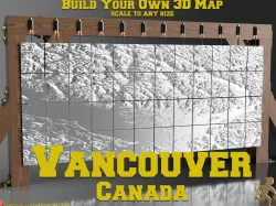Vancouver Canada - 3D Map