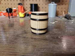 1/10 Scale Wooden Barrel for scale garage