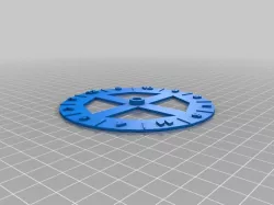 12 section (vertical or horizontal mount) spinning wheel with numbers 