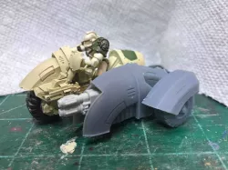 28 mm Heresy Attack Bike Sidecar - Servitor variant