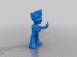 Angry Groot-repaired neck