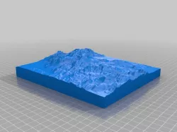 Big Bend NP  Rim Trail location elevation map