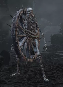 Bonewheel skeleton