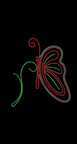 Butterfly EL wire lamp