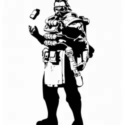 Caustic stencil
