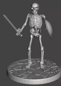 Children of the Hydra Skeleton With Sword - 28mm Miniature