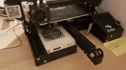 Ender 3 cover for a quieter fan