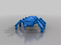 Fire Ant  Flame throwing / liquid carrying walker sci-fi  for 28mm sci-fi wargames or sci-fi mdel making 