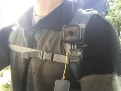 GoPro Session Backpack Shoulder Strap Mount with Lens Cap
