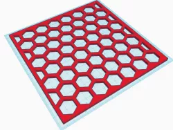 Hexagon Paint Pattern Template