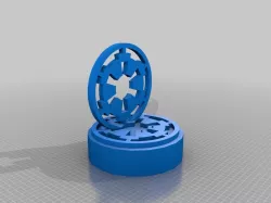 Imperial Cog Black series figure display base