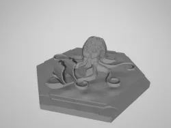 Kraken Ocean tile Catan 3d