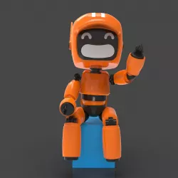 LD&R orange robot V1 | Semi pose-able
