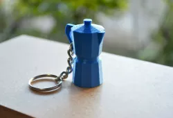 Moka Coffee Pot Keychain