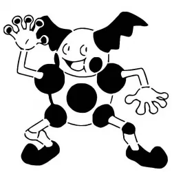 Mr Mime stencil