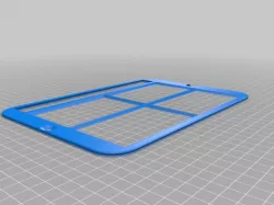 My Customized , 3D Printable Keyguard for Grid-based, Free-form, and Hybrid AAC Apps on Tablets