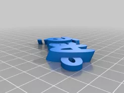My Customized iamburny's v2  Text - Name Keyring / Keyfob