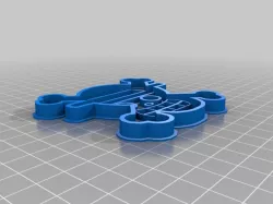 One Piece Pirate Skull Cookie Cutter