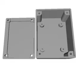Parametric Project Box with IC Studs