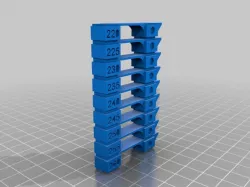 PETG Temp Tower for CURA 220-260 degrees