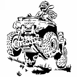 Quad Bike stencil