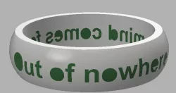 Ring with Zen Koan
