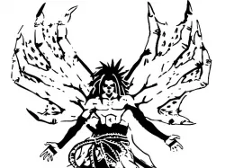 Sasuke Uchiha stencil