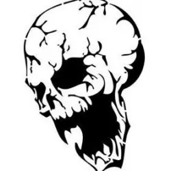 skull stencil